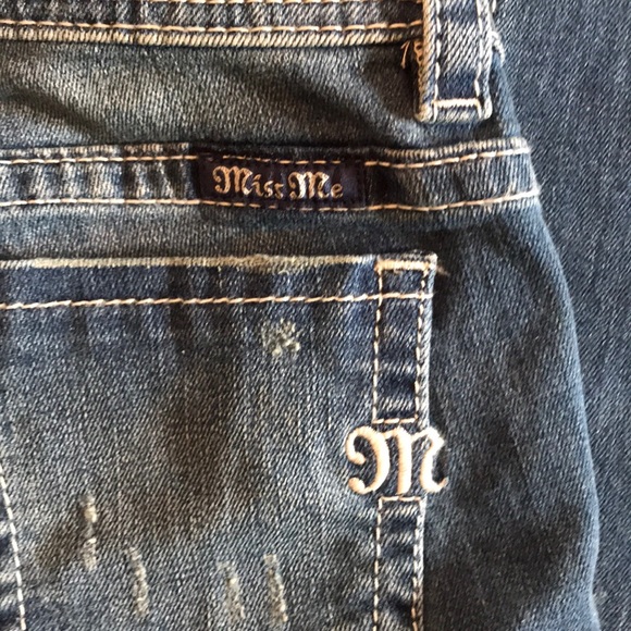 Miss Me Girls Skinny NWT patch work medium blue - Picture 5 of 8